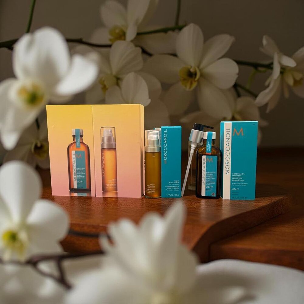 Moroccanoil Good to Glow Duo  Light Treatment 3.4 oz & Night Body Serum 1.7 oz